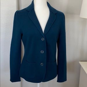 Talbots Sweater Blazer Merino Small